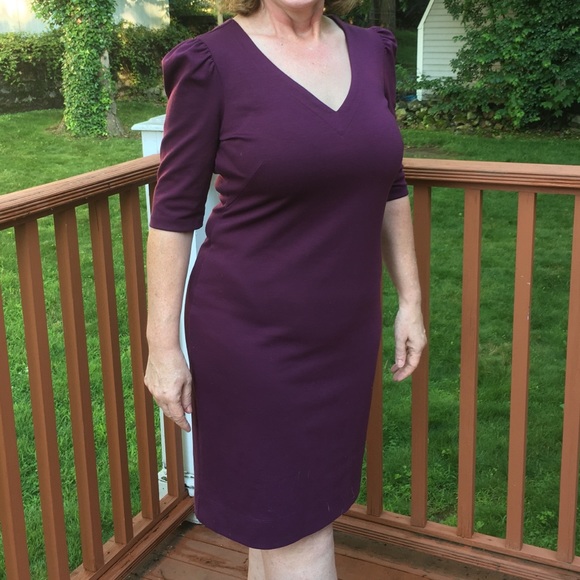 Banana Republic Dresses & Skirts - Banana Republic 3/4 sleeve purple dress